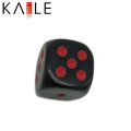 15mm Round Corner Custom Black with Hot Dots Dice